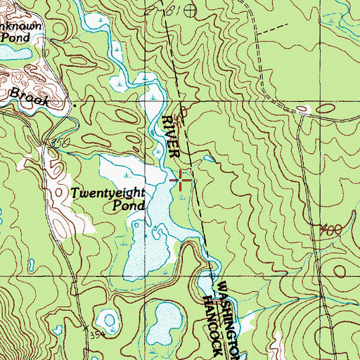 Topographic Map of Gould Brook, ME