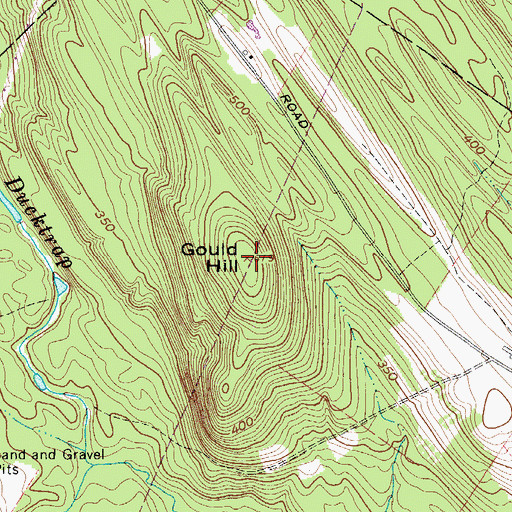 Topographic Map of Gould Hill, ME