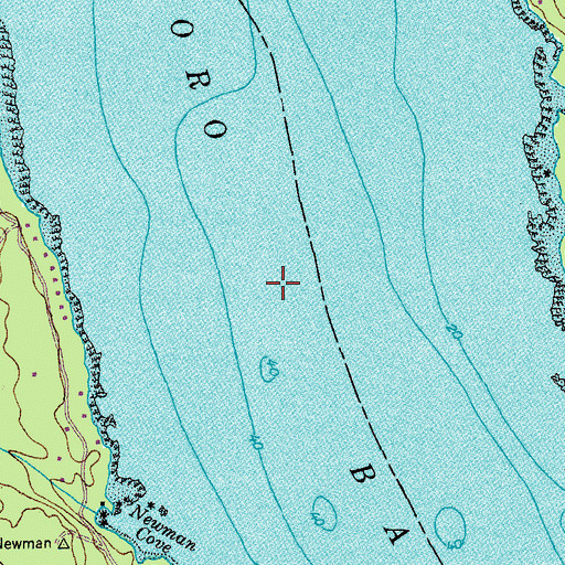Topographic Map of Gouldsboro Bay, ME