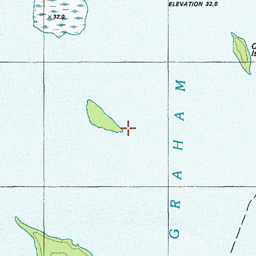 Topographic Map of Graham Lake, ME