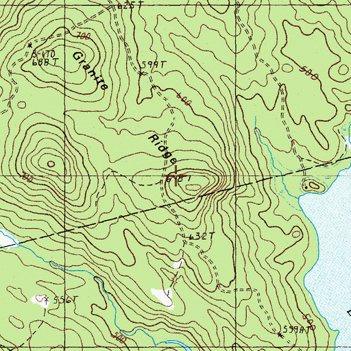 Topographic Map of Granite Ridge, ME