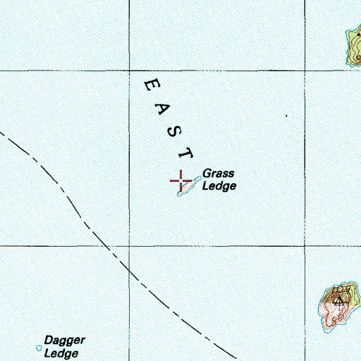 Topographic Map of Grass Ledge, ME