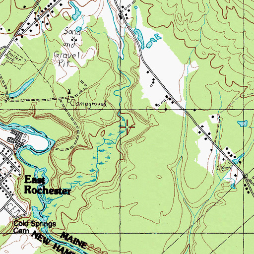 Topographic Map of Great Brook, ME