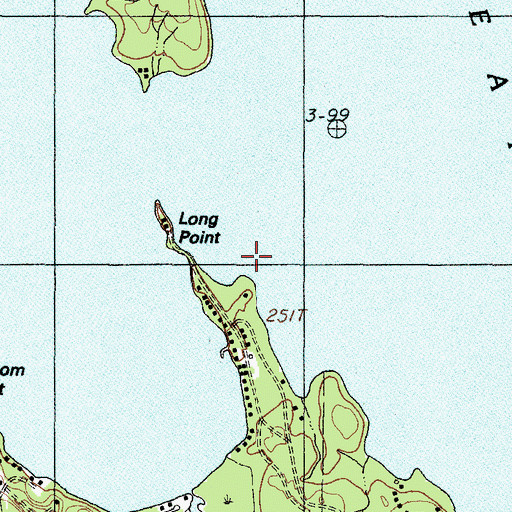 Topographic Map of Great Pond, ME