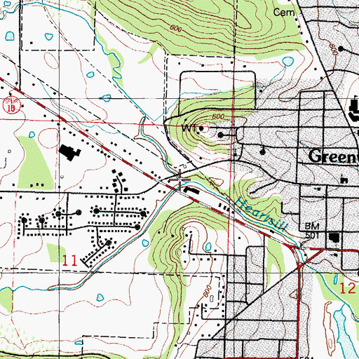 Topographic Map of Hester Creek, AR