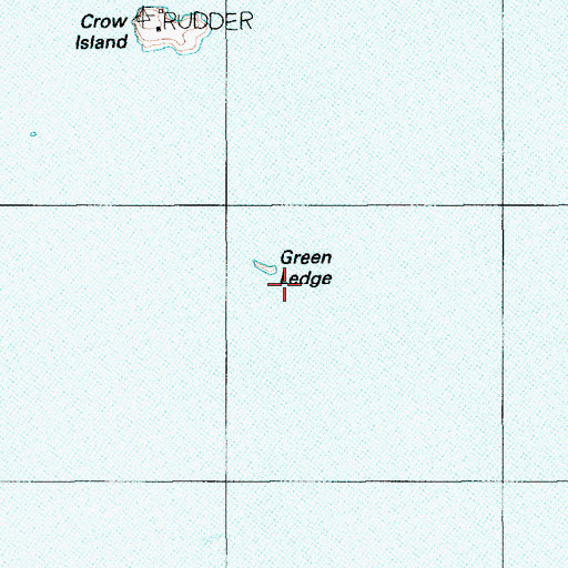 Topographic Map of Green Ledge, ME