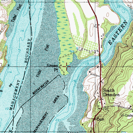 Topographic Map of Green Point, ME