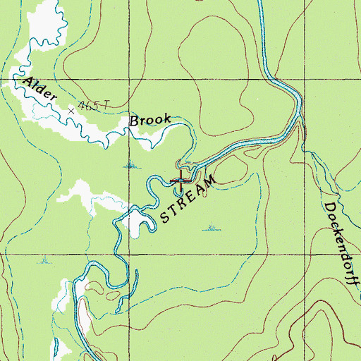 Topographic Map of Grendell Brook, ME