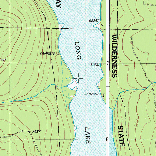 Topographic Map of Grey Brook, ME