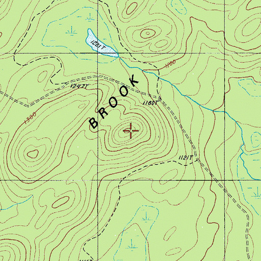 Topographic Map of Grey Brook Mountain, ME