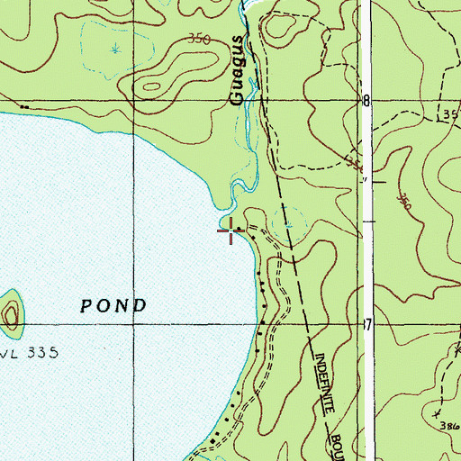 Topographic Map of Guagus Stream, ME