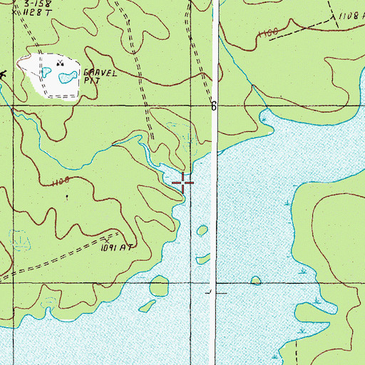 Topographic Map of Gulliver Brook, ME