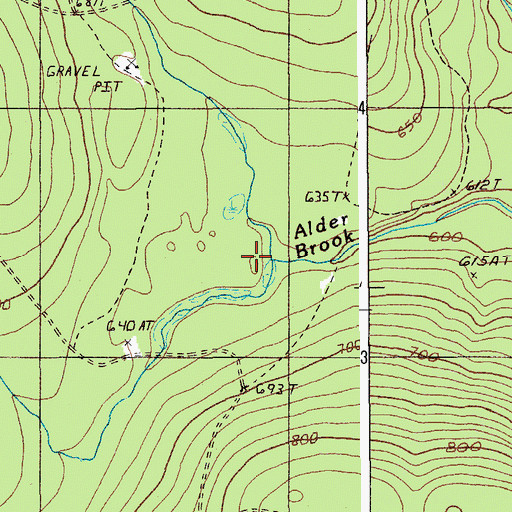 Topographic Map of Hale Brook, ME