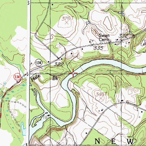 Topographic Map of Hale Brook, ME