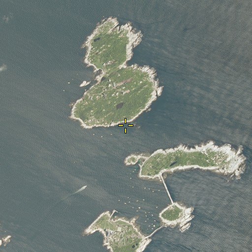 Aerial/Satellite Image of Halftide Ledges, ME