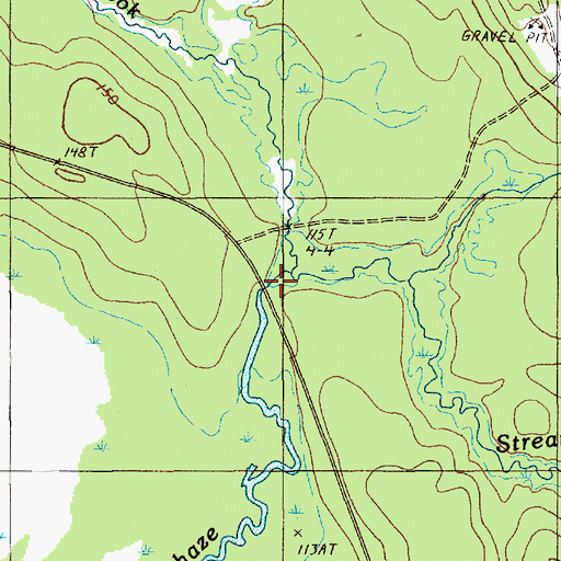 Topographic Map of Halfway Brook, ME