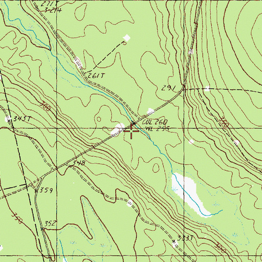 Topographic Map of Hamilton Camp, ME