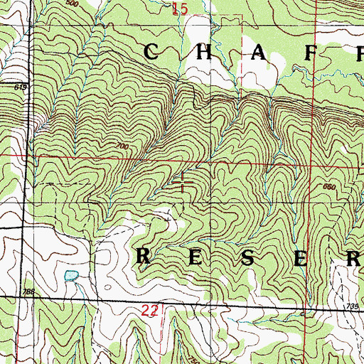 Topographic Map of William Teague Cemetery, AR