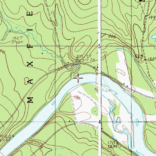 Topographic Map of Hardy Brook, ME