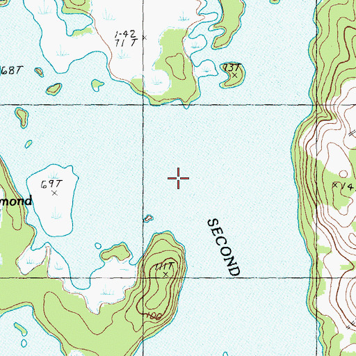 Topographic Map of Harmon Stream, ME