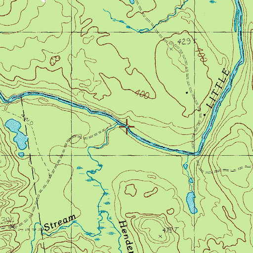 Topographic Map of Harvey Mill Stream, ME