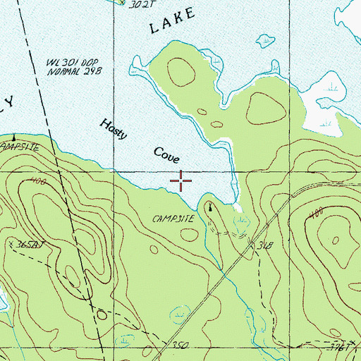 Topographic Map of Horse Hill Brook, ME