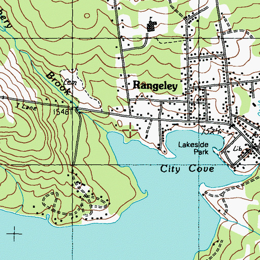 Topographic Map of Hatchery Brook, ME