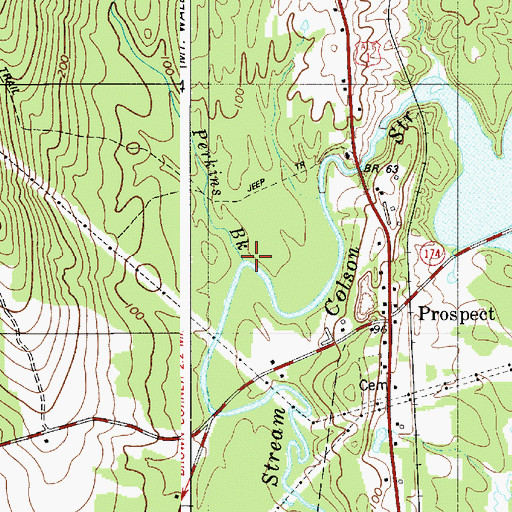 Topographic Map of Hawes Stream, ME
