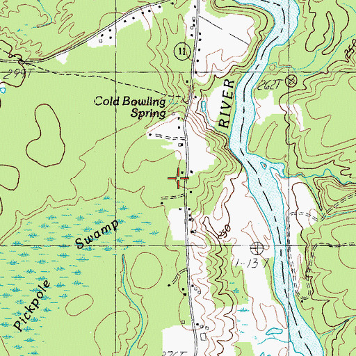 Topographic Map of Hawthorne School (historical), ME