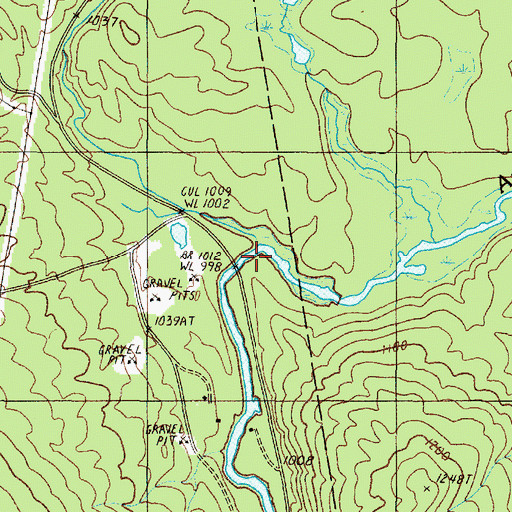 Topographic Map of Heald Stream, ME