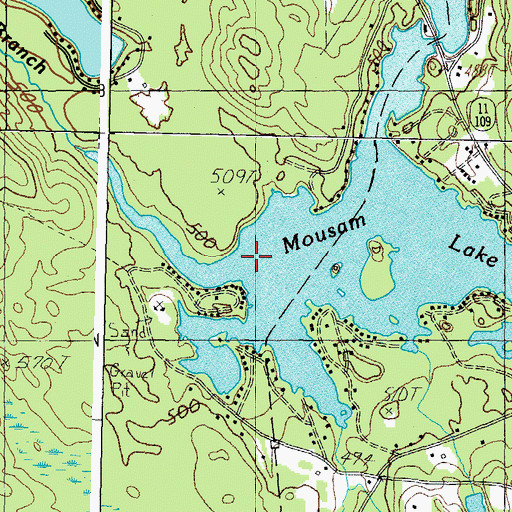 Topographic Map of Heath Brook, ME