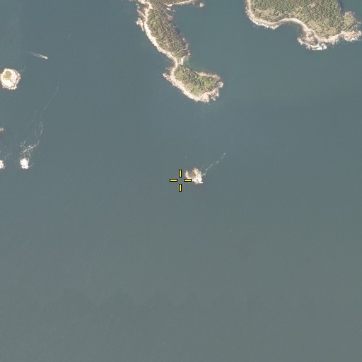 Aerial/Satellite Image of Heron Neck Ledge, ME