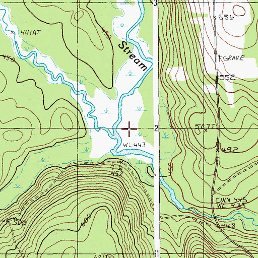 Topographic Map of Hersey Brook, ME