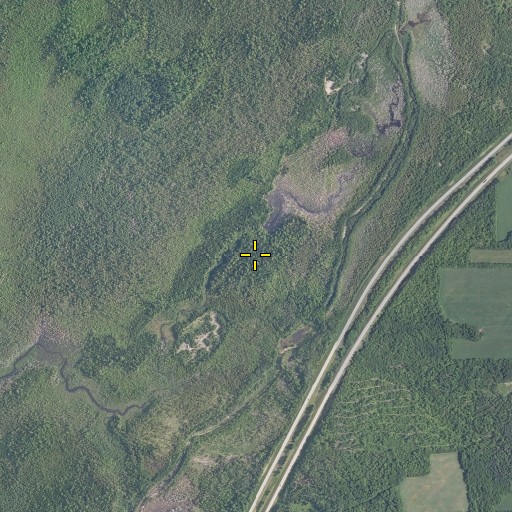 Aerial/Satellite Image of Hicks Brook, ME