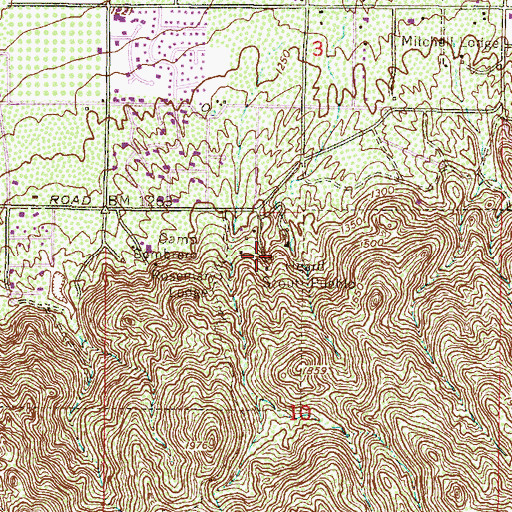 Topographic Map of Heard Scout Pueblo, AZ