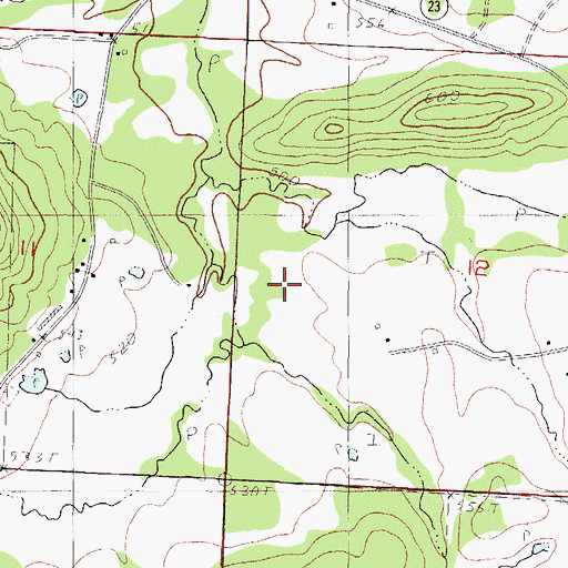 Topographic Map of Ferguson Valley, AR