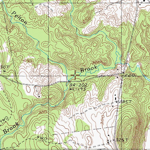 Topographic Map of Hilton Brook, ME