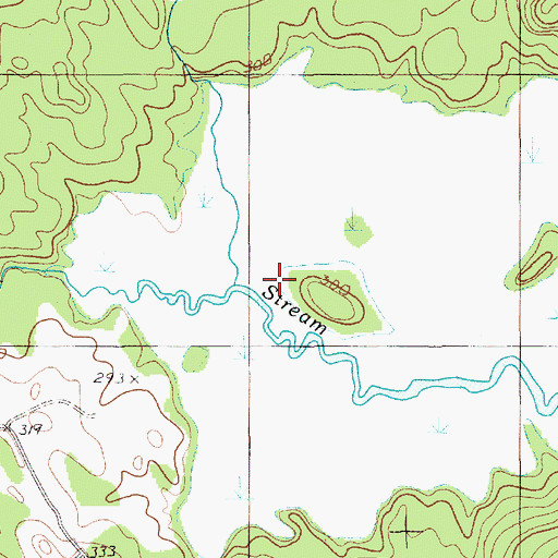 Topographic Map of Hinkley Brook, ME