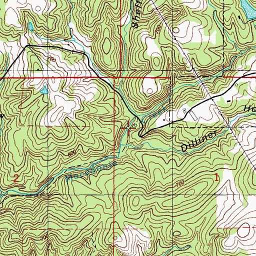 Topographic Map of Macedonia School (historical), AR