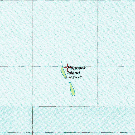 Topographic Map of Hogback Island, ME