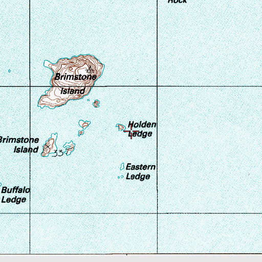 Topographic Map of Holden Ledge, ME