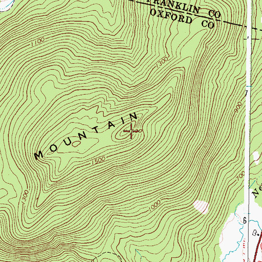 Topographic Map of Holman Mountain, ME