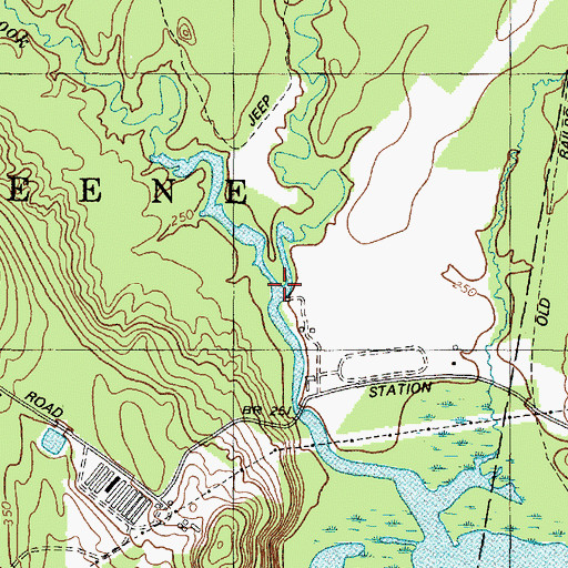 Topographic Map of Hooper Brook, ME