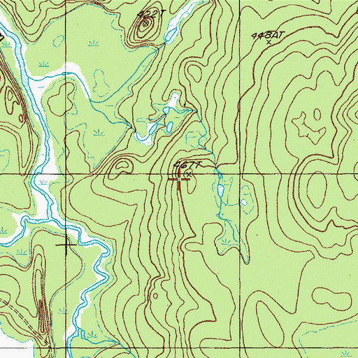 Topographic Map of Hopkins Academy Grant - East, ME