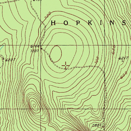 Topographic Map of Hopkins Academy Grant - West, ME