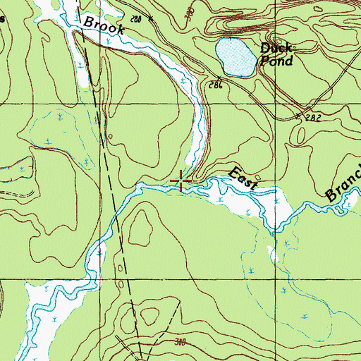 Topographic Map of Hopper Brook, ME