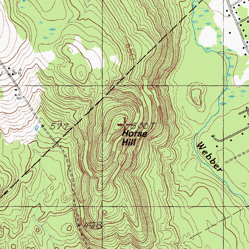 Topographic Map of Horse Hill, ME