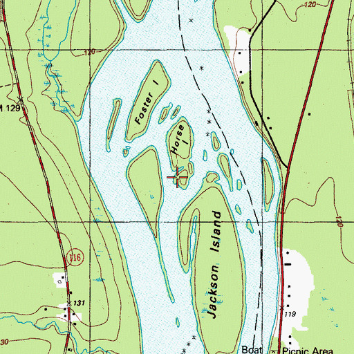 Topographic Map of Horse Island, ME