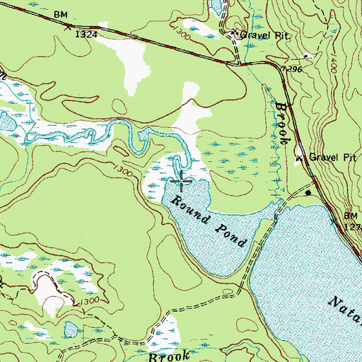 Topographic Map of Horseshoe Stream, ME