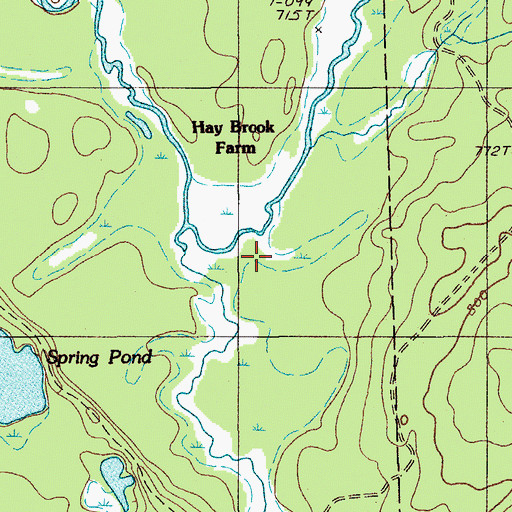 Topographic Map of Hot Brook, ME